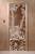 Дверь "Мишки" (бронза матовое) 190х70, 8 мм, 3 петли, коробка ольха.